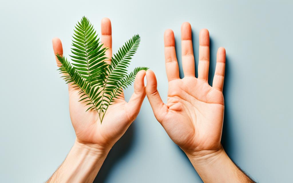 linia życia na dłoniach